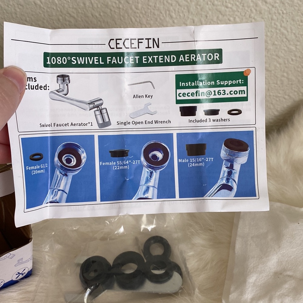 1080° Swivel Faucet Aerator Attachmemt - Picture 6 of 7